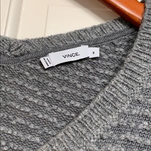 Vince gray V-neck sweater